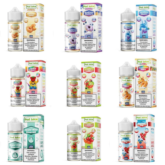 Pod Juice Tobacco Free Nicotine E-Juice 100ml