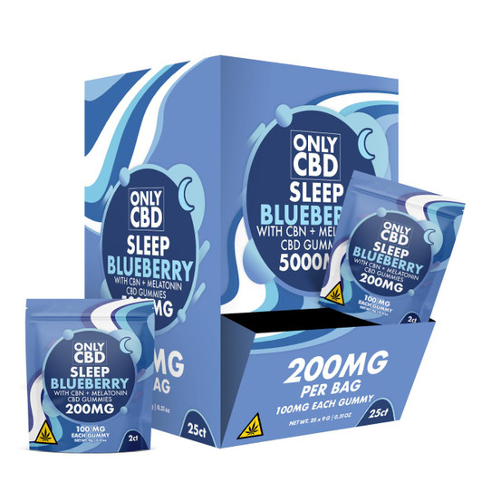 Only CBD Sleep Gummies 200MG-25CT Blueberry