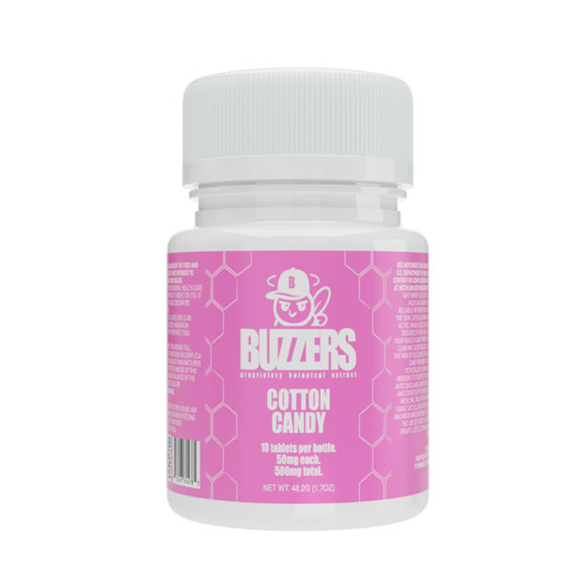 Buzzers Cats Claw Extract Bottle 500MG-10CT Cotton Candy