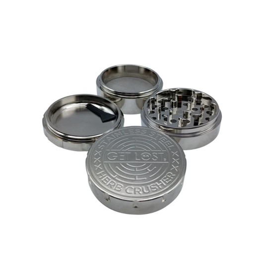 Get Lost Stainless Steel Grinder Silver