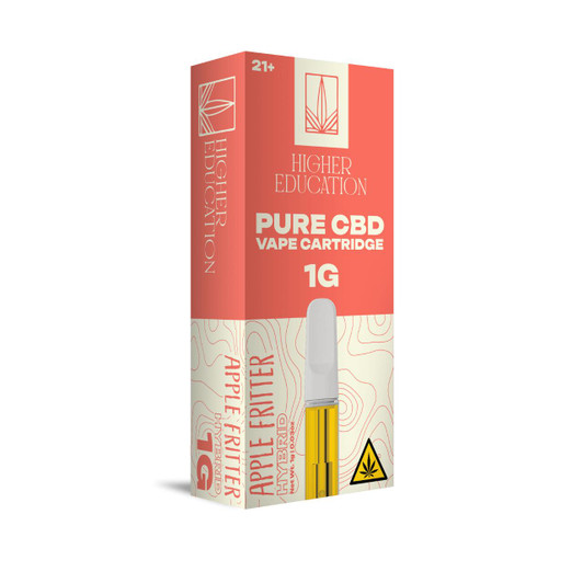 Higher Education Pure CBD Cartridge 1G-Apple Fritter Hybrid