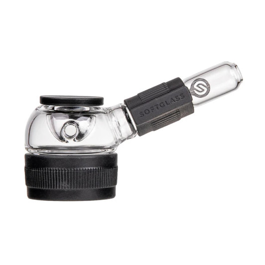 Soft Glass Core Hand Pipe-Onyx