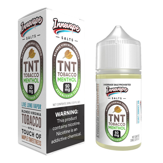 Innevape TNT Tobacco Menthol Salts 30ml E-Juice Wholesale | Innevape Wholesale