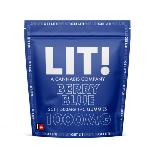 LIT THC Gummies 1000MG 25CT Single Pack