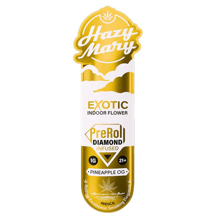 Hazy Mary Exotic Diamond Infused PreRoll 1G-1CT