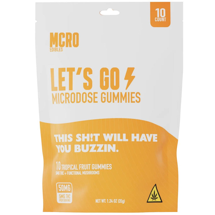 MCRO Microdose Gummies Let's Go 50MG - Tropical Fruit