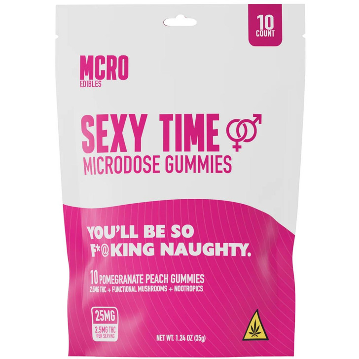 MCRO Microdose Gummies Sexy Time 25MG - Pomegranate Peach