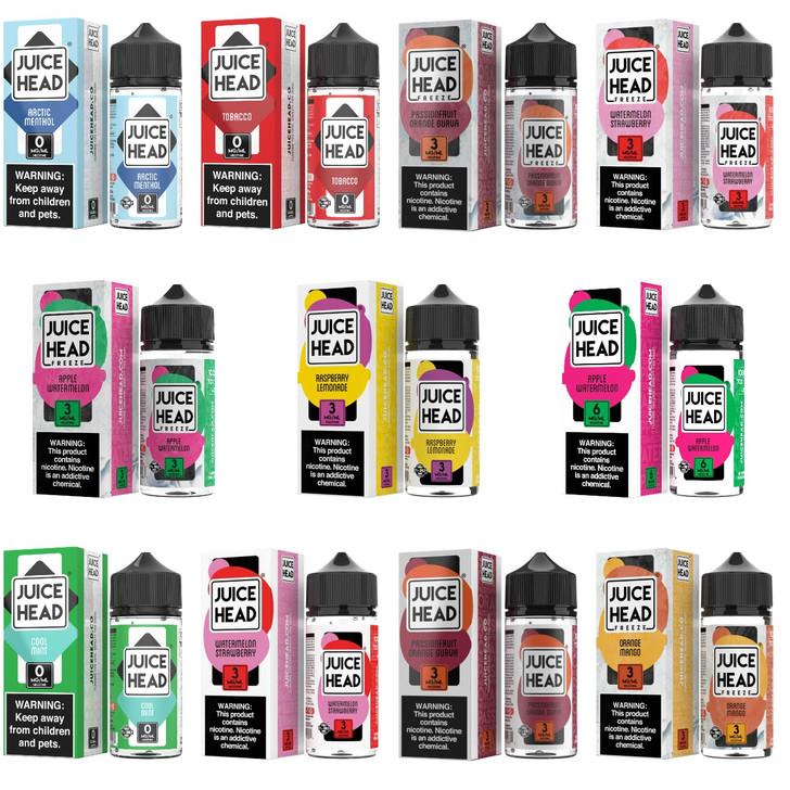Juice Head 100ml E-Juice 0MG