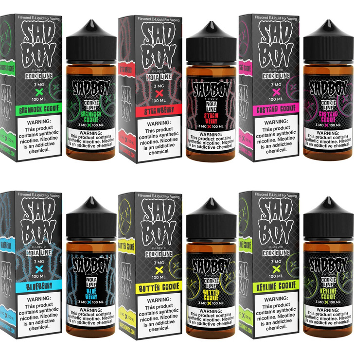 SadBoy Synthetic Nicotine 100ml E-Juice 0MG