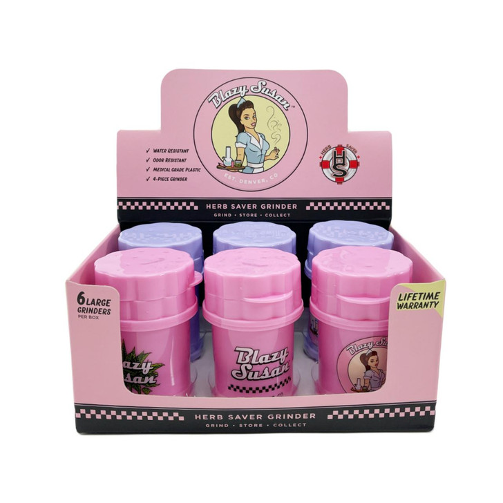 BLAZY SUSAN HERB SAVER - GRINDER -6CT