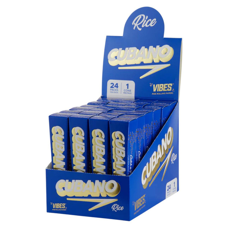 VIBES 24PK CUBANO CONES -RICE BLUE