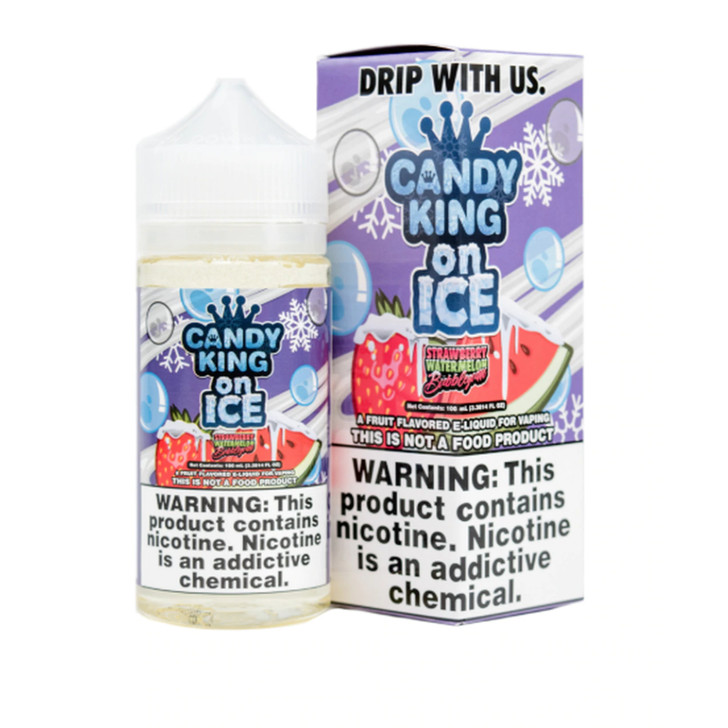 Candy King Strawberry Watermelon Bubble Gum Ice 100ml eJuice Wholesale | Candy King Wholesale