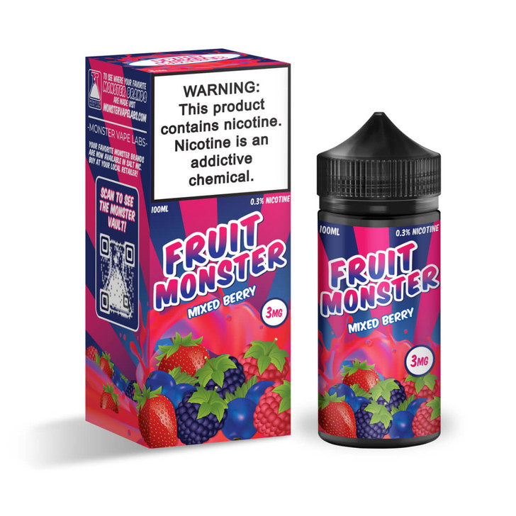 Fruit Monster Mixed Berry 100ml eJuice Wholesale | Jam Monster Wholesale