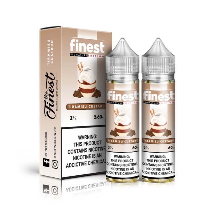 The Finest Signature Edition Tiramisu Custard 2 x 60ml E-Liquid Wholesale | The Finest Wholesale