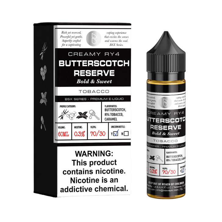 Glas Butterscotch Grand Reserve 60ml E-Juice Wholesale | Glas Wholesale