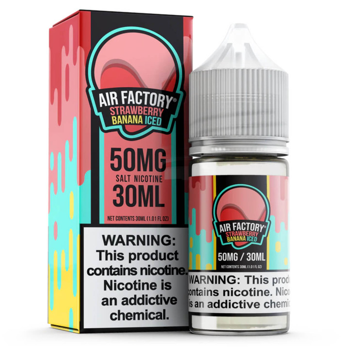 Air Factory Salts Strawberry Banana Iced Tobacco Free Nicotine 30ml E-Juice Wholesale | Air Factory Wholesale