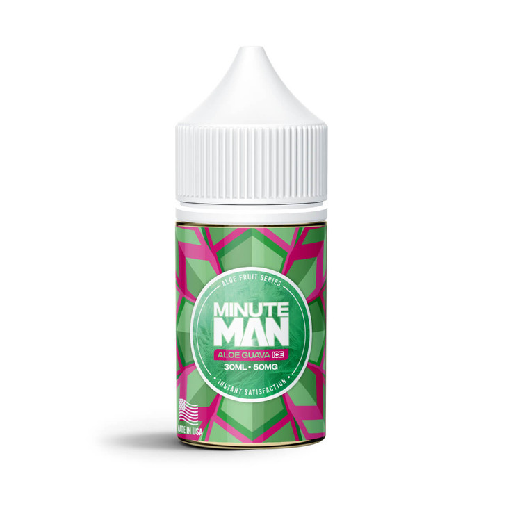 Minute Man Salts Aloe Guava Ice Tobacco Free Nicotine 30ml E-Juice Wholesale | Minute Man Wholesale