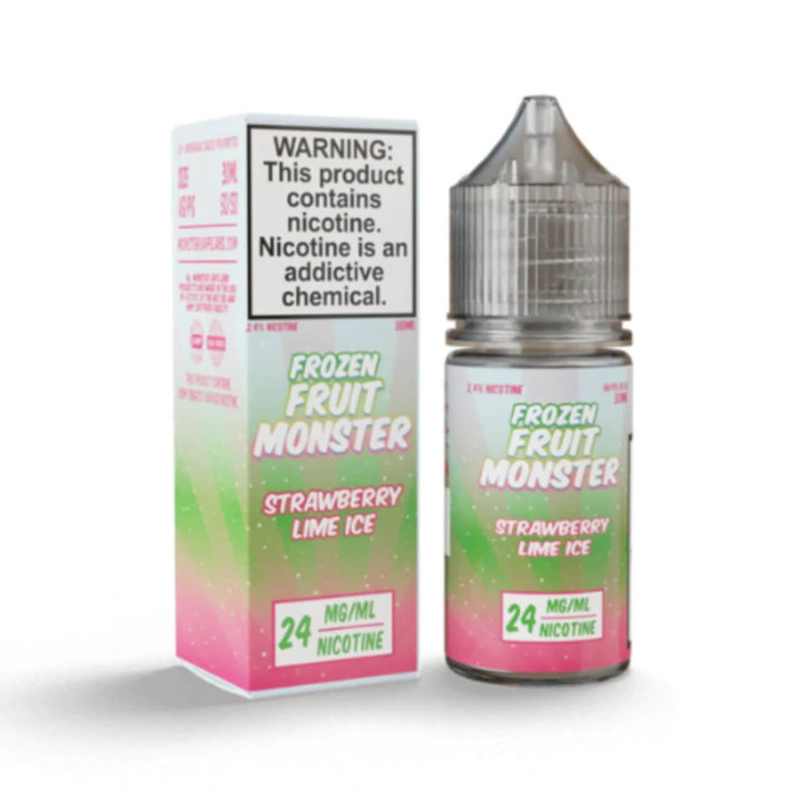 Frozen Fruit Monster Strawberry Lime Salt 30ml E-Juice Wholesale | Jam Monster Wholesale