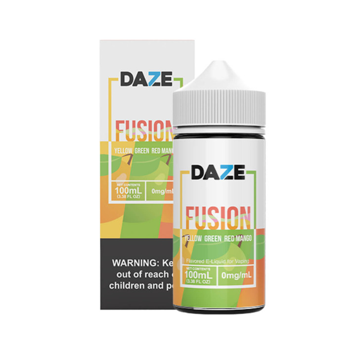 Daze Fusion Yellow Green Red Mango Tobacco Free Nicotine 100ml E-Juice Wholesale | Red's Apple Ejuice Wholesale