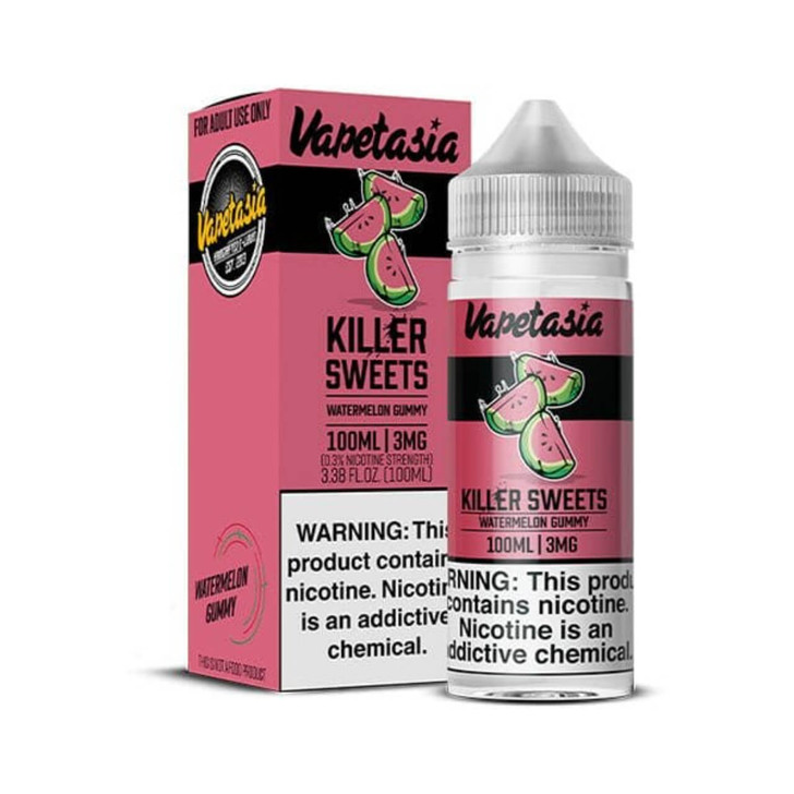 Vapetasia Killer Sweets Watermelon Gummy 100ml Synthetic Nicotine E-Juice Wholesale | Vapetasia Wholesale