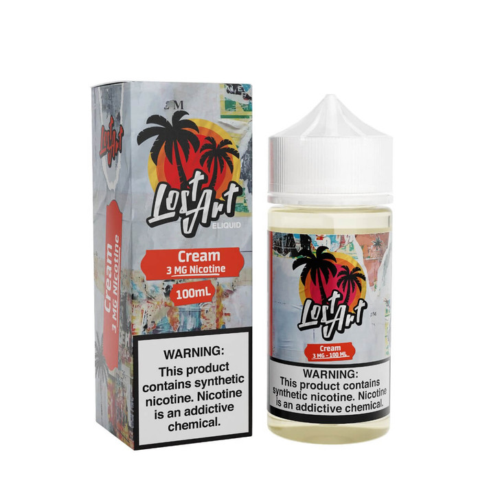 Lost Art Cream Synthetic Nicotine 100ml E-Juice Wholesale | Lost Art Wholesale