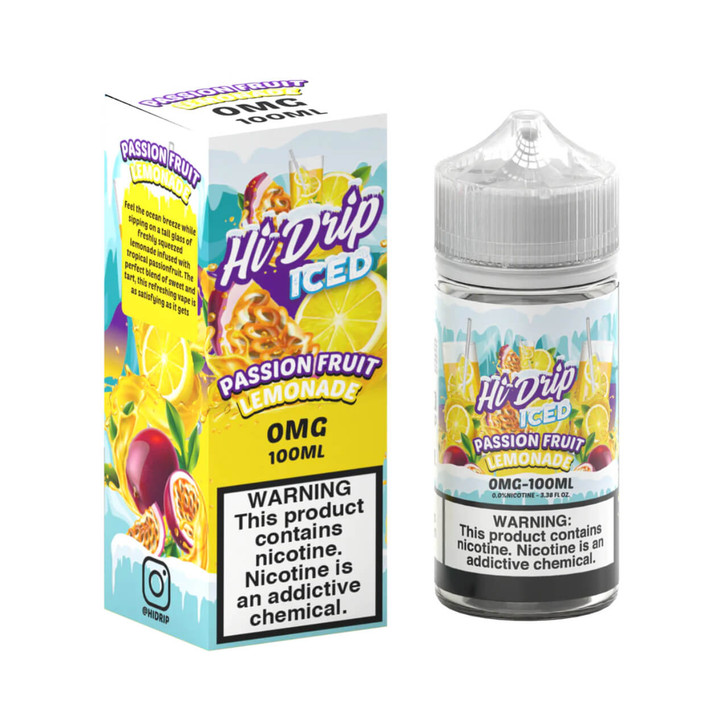 Hi-Drip Iced Passion Fruit Lemonade 100ml E-Juice Wholesale | Hi-Drip Wholesale