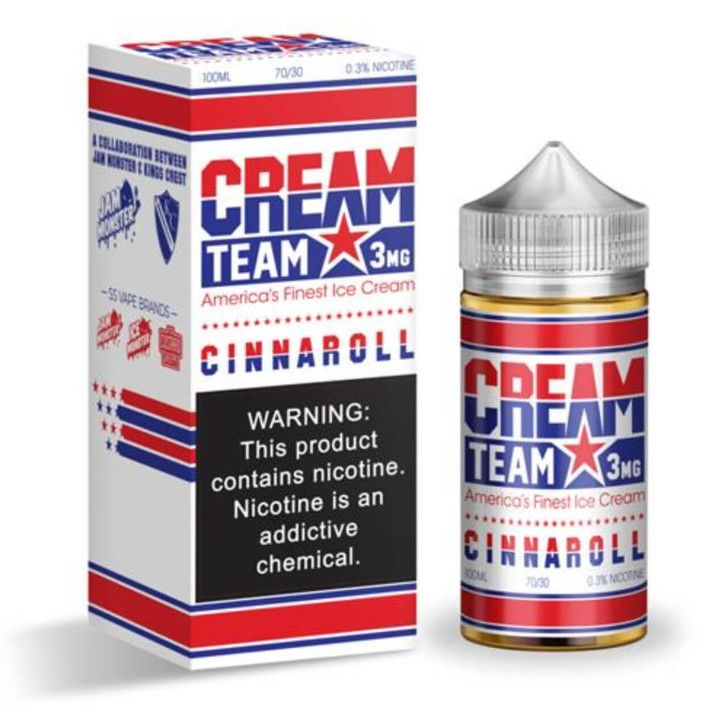 Cream Team Cinnaroll 100ml E-Juice Wholesale | Cream Team Wholesale