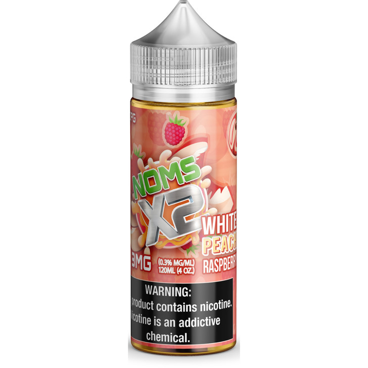 Noms X2 White Peach Raspberry 120ml E-Juice Wholesale | NomEnon Wholesale