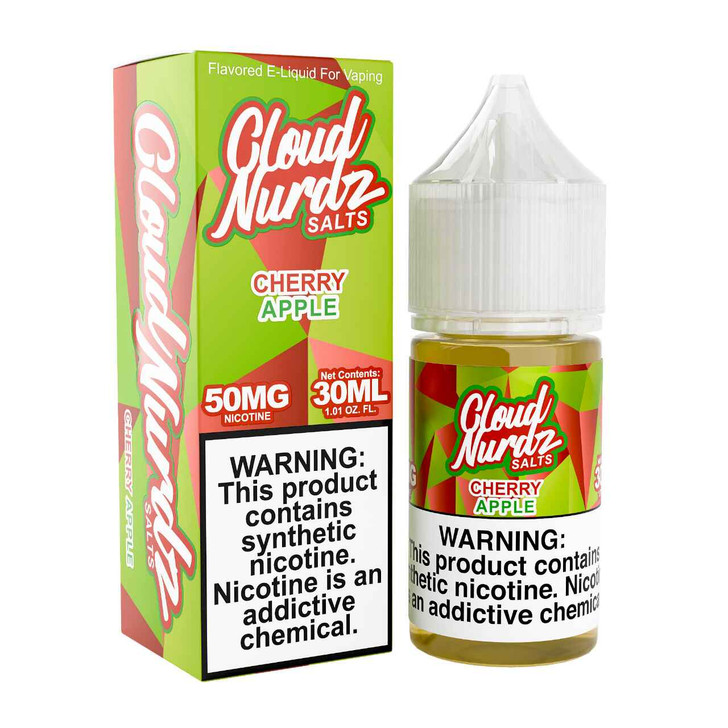 Cloud Nurdz Salts Cherry Apple Synthetic Nicotine 30ml E-Juice Wholesale | Cloud Nurdz