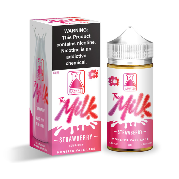 The Milk Strawberry 100ml E-Juice 3mg Wholesale | The Milk Wholesale