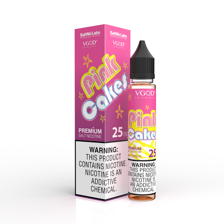 VGOD Pink Cakes SaltNic 30ml Salt E-Juice 25mg Wholesale | VGOD Wholesale