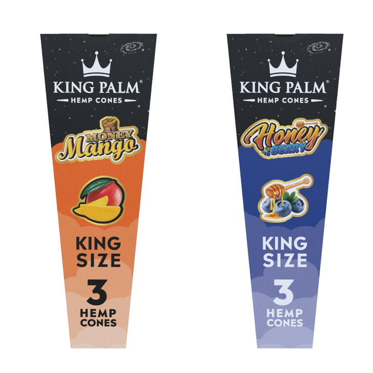 King Palm Hemp Cones King Size - 3PK Wholesale | King Palm Wholesale