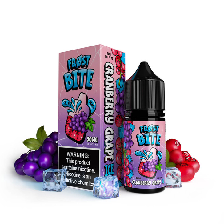 Frost Bite Salt Cranberry Grape Ice 30ml E-Juice Wholesale | Frost Bite Wholesale