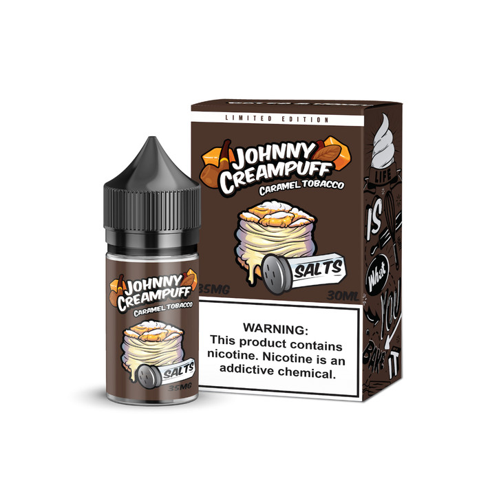 Johnny Creampuff Salts Caramel Tobacco 30ml E-Juice Wholesale | Johnny Creampuff Wholesale