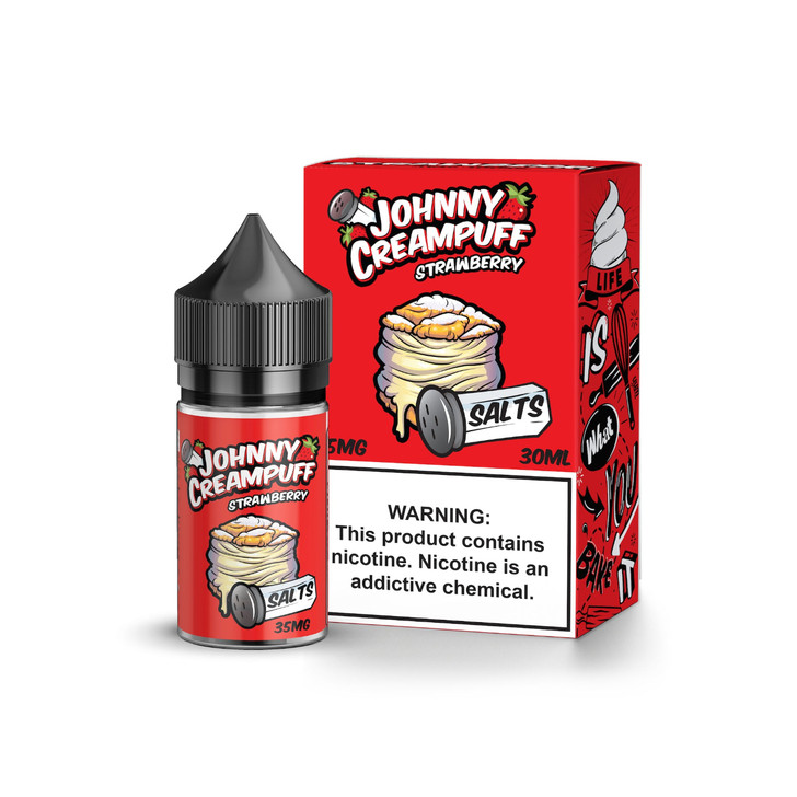 Johnny Creampuff Salts Strawberry 30ml E-Juice Wholesale | Johnny Creampuff Wholesale
