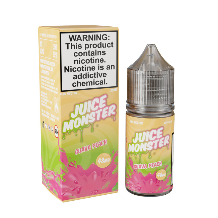 Juice Monster Guava Peach Salt 30ml E-Juice 48mg Wholesale | Juice Monster Wholesale