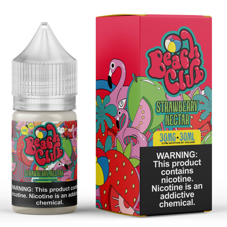 Beach Club Salts Strawberry Nectar 30ml E-Juice Wholesale | Beach Club Wholesale