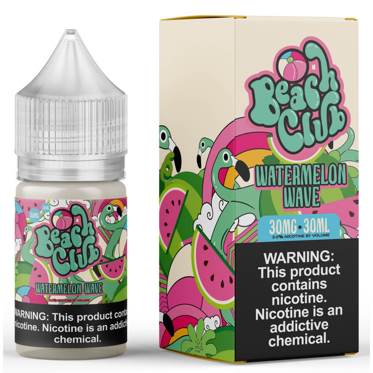 Beach Club Salts Watermelon Wave 30ml E-Juice Wholesale | Beach Club Wholesale