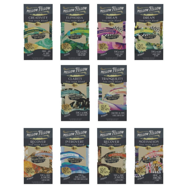 Mellow Fellow Live Resin Blend Disposable - 4ML
