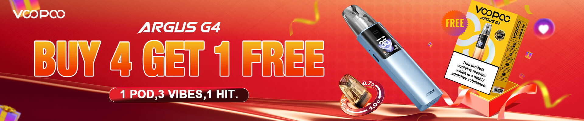Buy 4 Argus G4 Kits - Get 1 Free