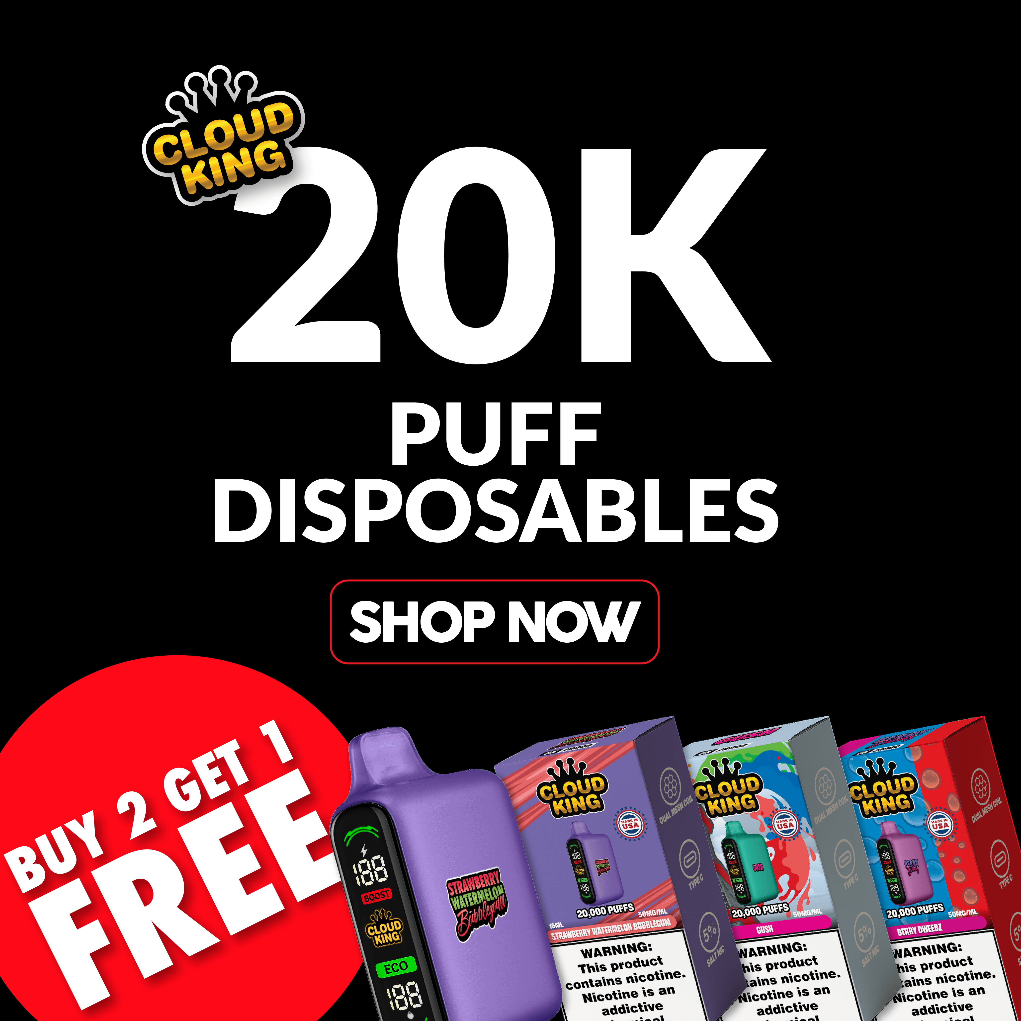 Cloud King 20k Disposable