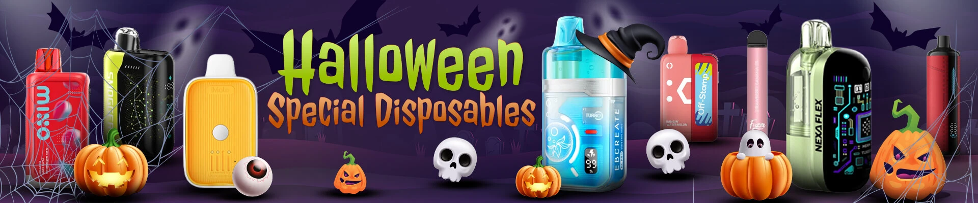 Halloween Special Disposable - Buy 1 Get 1 Free Selected Disposable