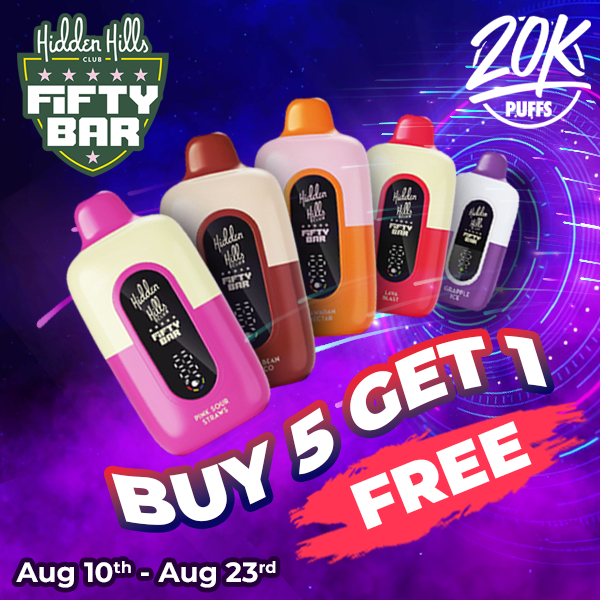 Hidden Hills x Fifty Bar - Buy 5 get 1 free