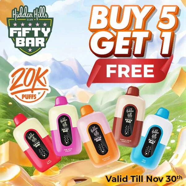 Hidden Hills x Fifty Bar - Buy 5 get 1 free