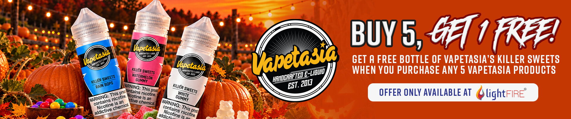 Vapetasia buy 5 get 1 free Killer Sweet 