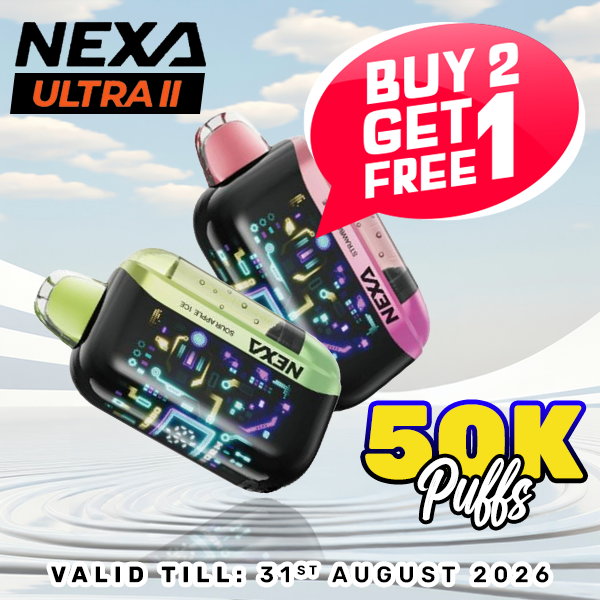 Buy 2 Get 1 Free - NEXA Ultra ll 50000 Puff Disposable