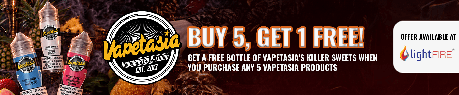 Vapetasia buy 5 get 1 free Killer Sweet 