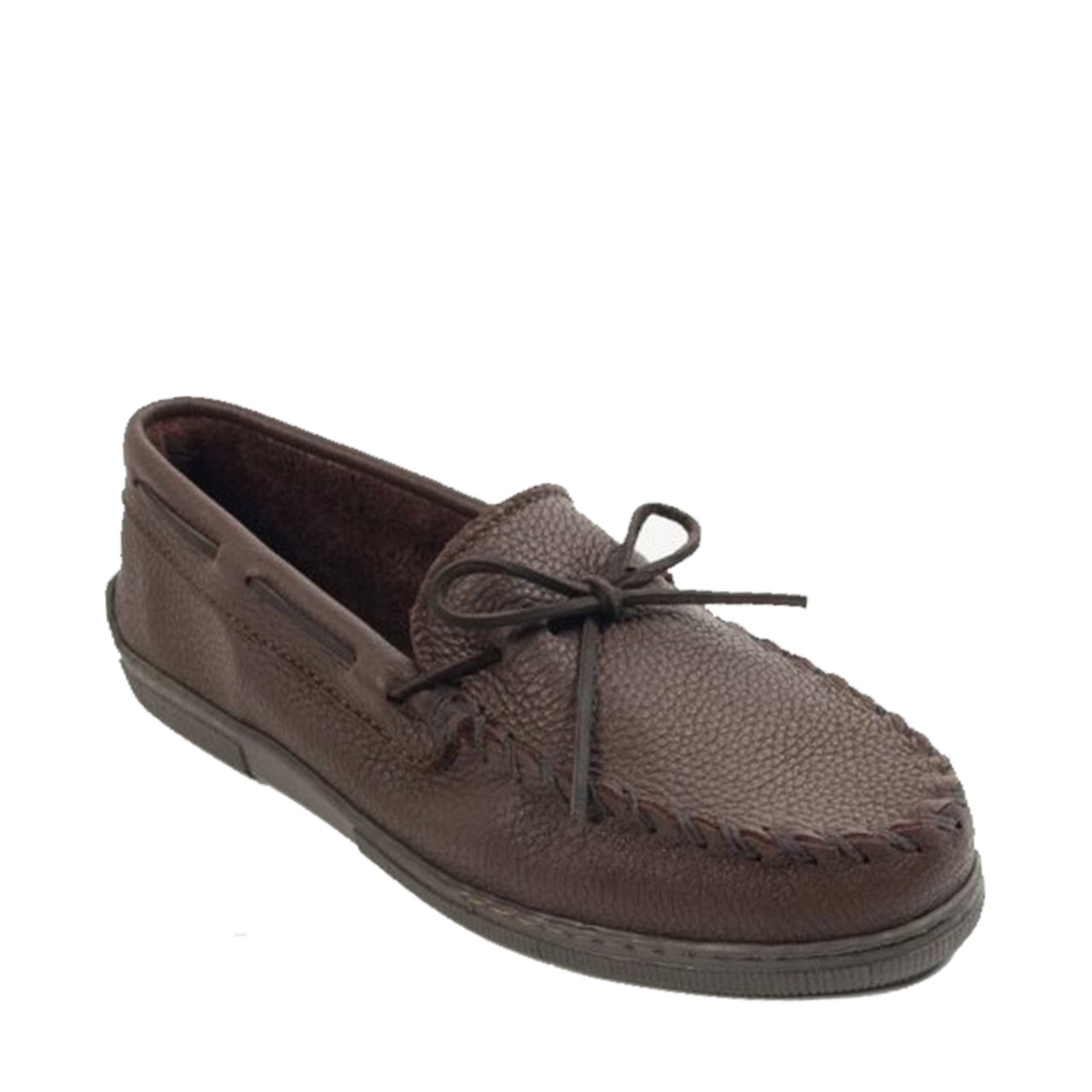 Minnetonka 892 MOOSEHIDE CLASSIC Brown Moccasins - Family Footwear