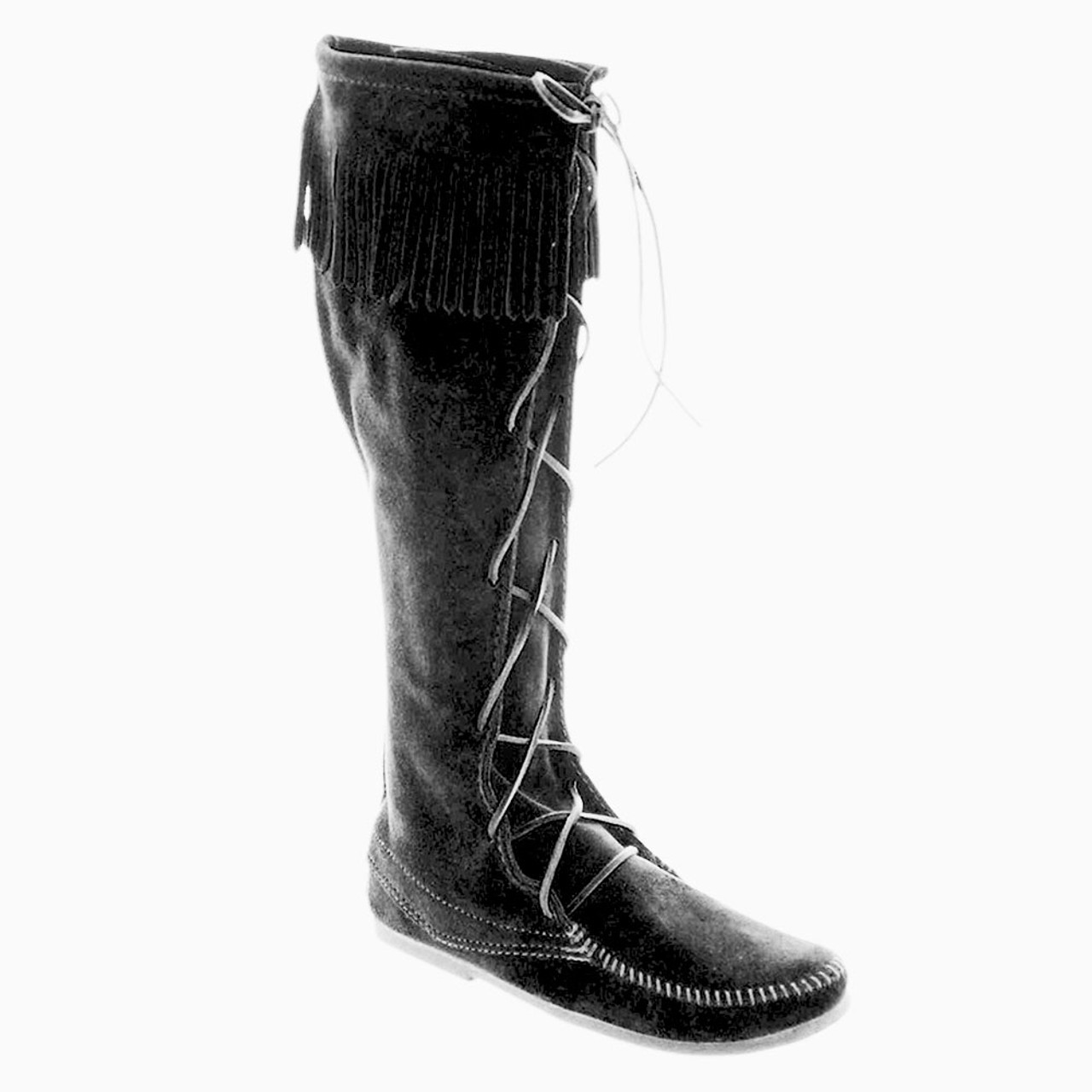 mens knee high black boots