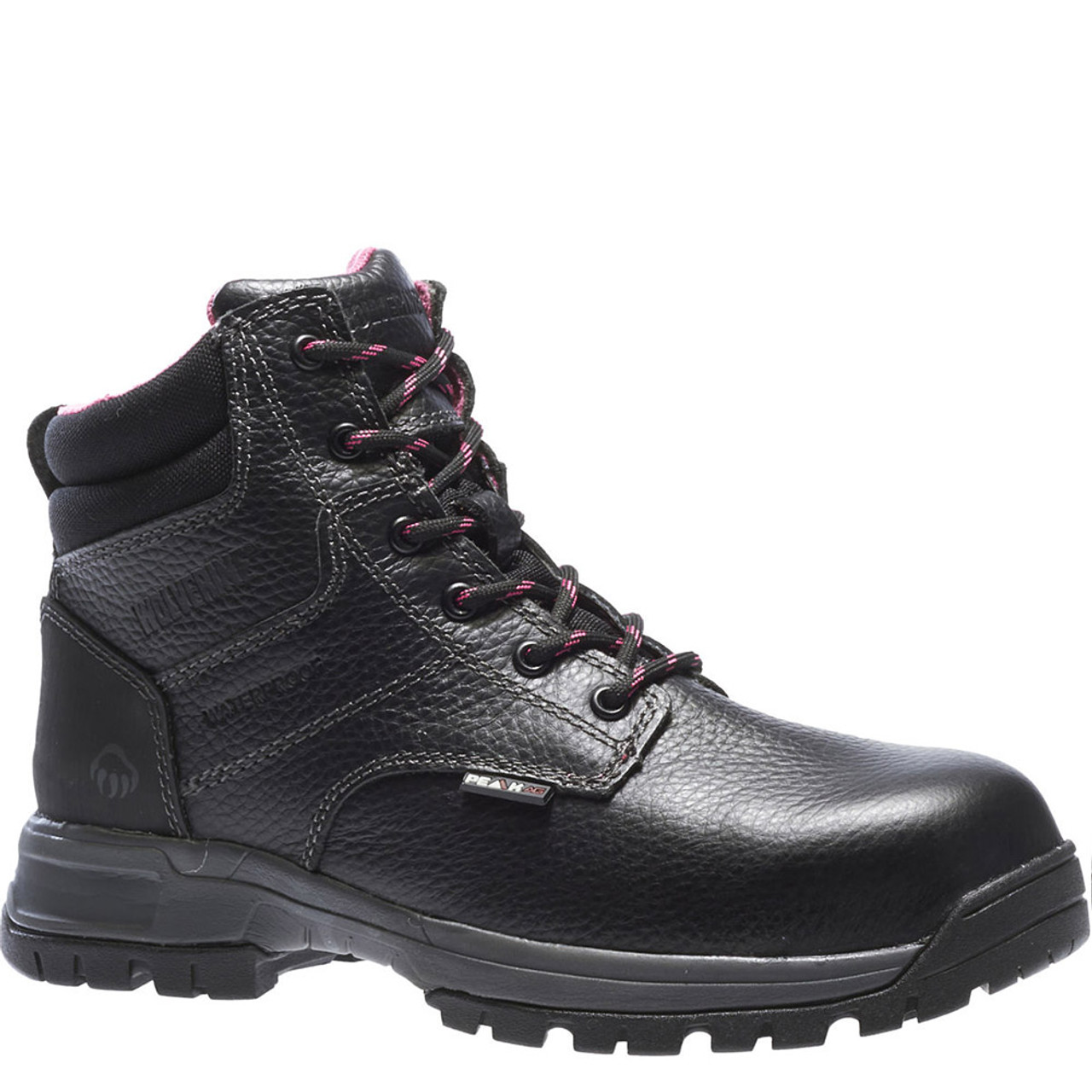 womens black work boots